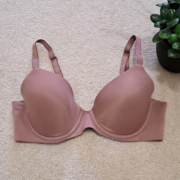 Aerie Real Free Bra 34C Women's Full Converage Bra Rose Pink/Brown - Picture 8 of 8